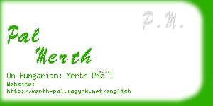 pal merth business card